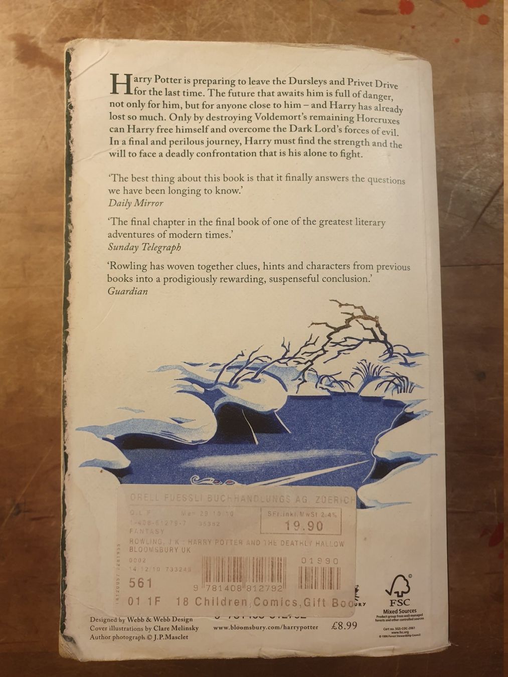 Bücher: Harry Potter And The Deathy Hallows - J.K. Rowling – Gebraucht aus Zürich von loosebone 9