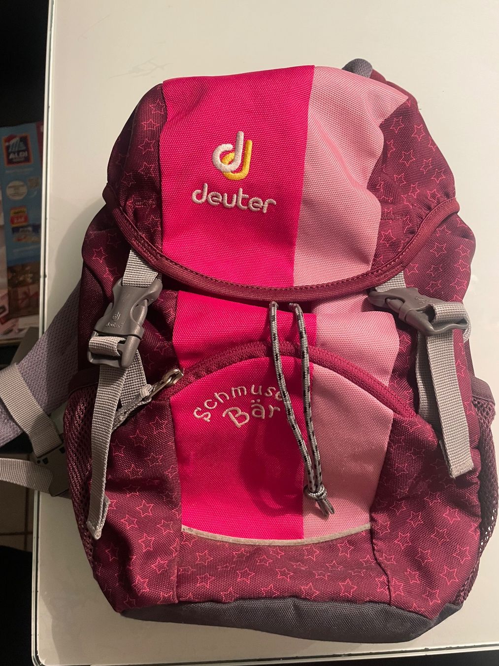 Deuter Borse & Zaini: Kinder -Rucksack Deuter ,schmuse -Bär – Usato da Pfeffingen venduto da Purzzeli