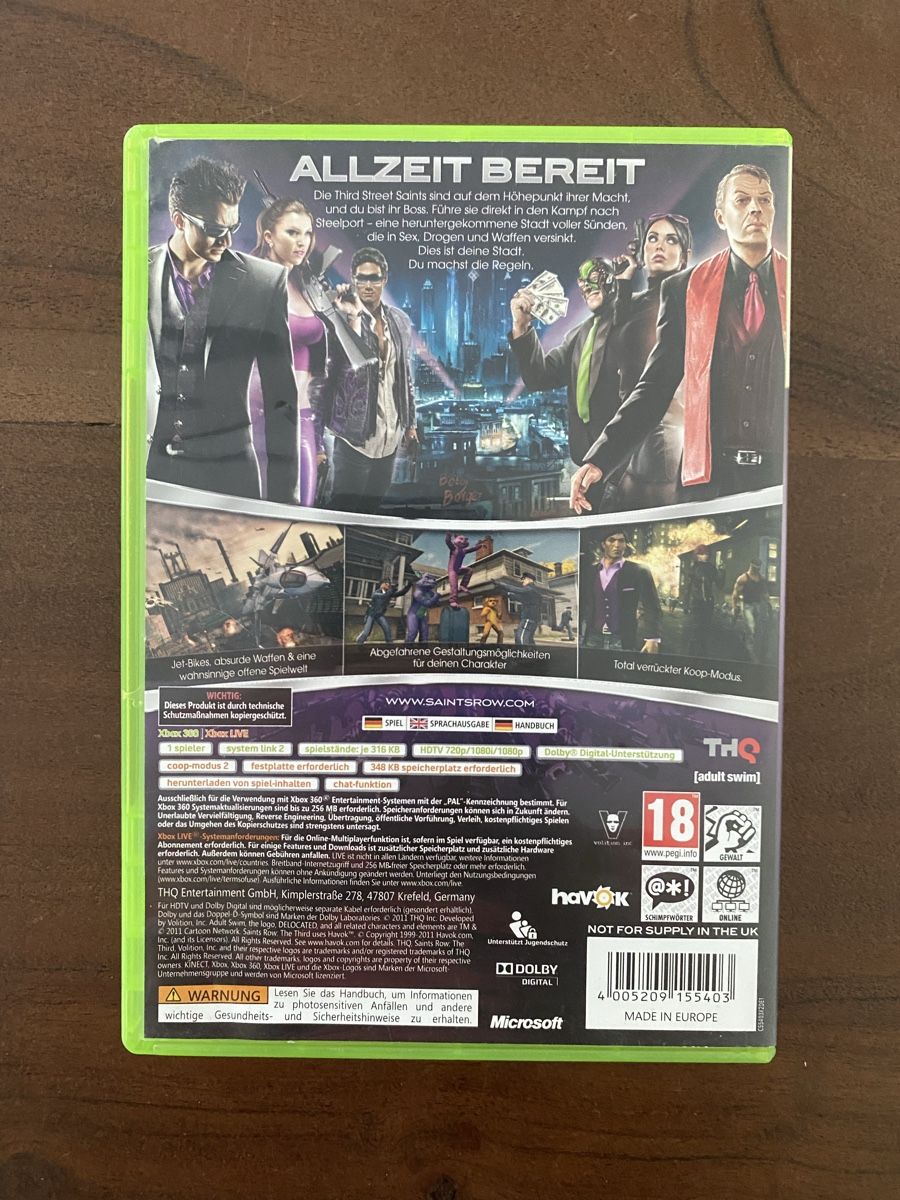 Microsoft Giochi: Saints Row The Third für Xbox 360 – Usato da Thunstetten venduto da Virus_33 2