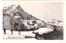 GSTAAD-Lenk via TREUTLISBERG mit SPITZHOTN (& SKIERER) 1920