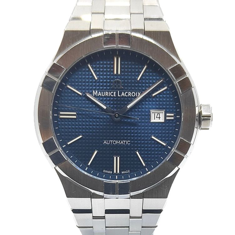 Maurice Lacroix Orologi: Maurice Lacroix Aikon Automatic Date Blue Dial – Usato da Montreux venduto da CashPay_Montreux