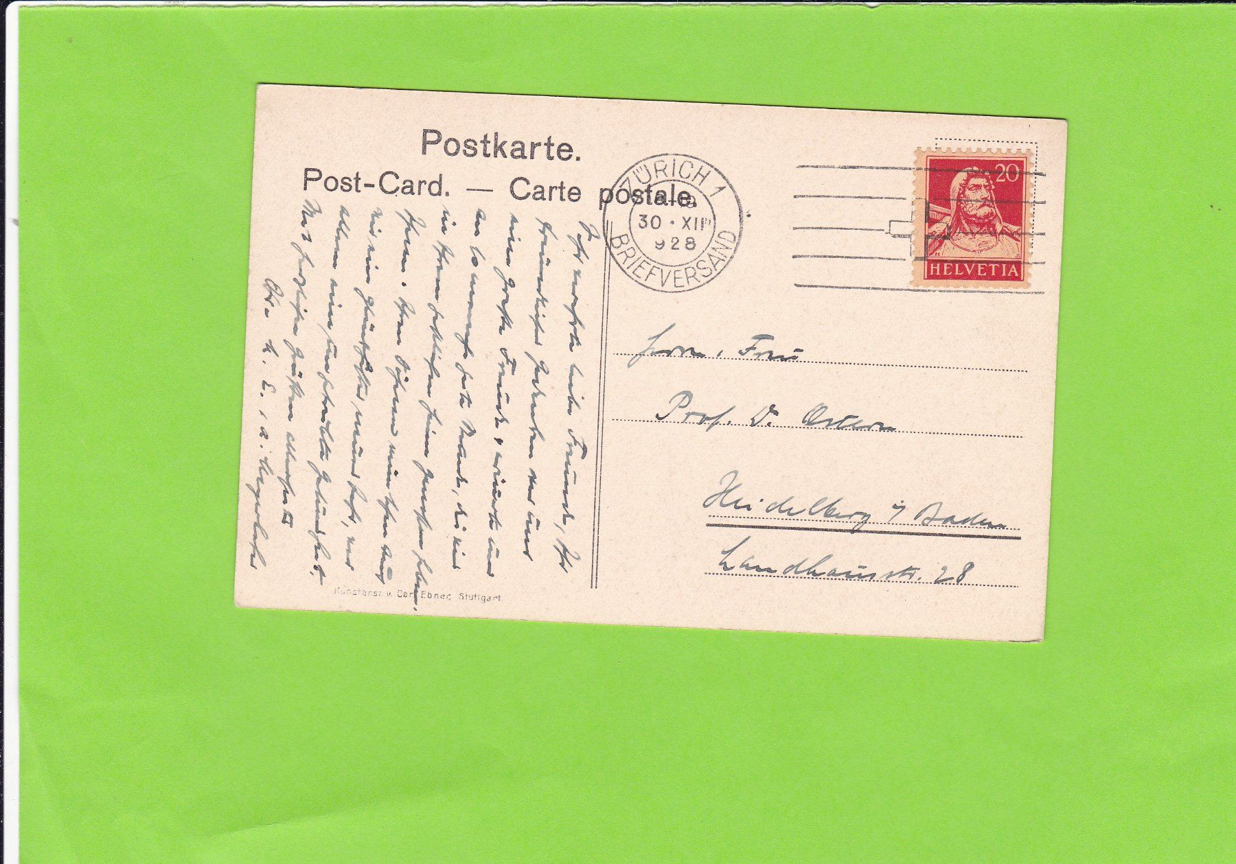 Cartoline postali: Davos-Dorf, am Höfli – Usato da St. Peterzell venduto da neckertal 1