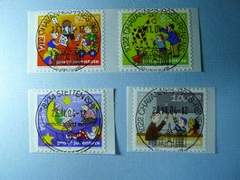 2004 Pro Juventute Kinderrechte J373-J376 ET Vollstempel-Ort