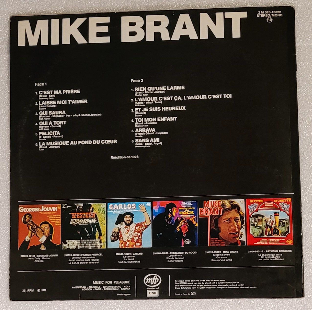 Dischi in vinile: Mike Brant von 1976 – Usato da Zürich venduto da Avd 1