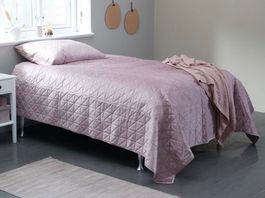 Set Tagesdecke gross rosa + 2x Kissenbezug