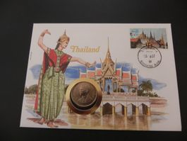 Münzbrief - 1984 - Thailand 5 Bath
