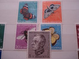 Satz Pro Juventute 1950 ** Schmetterlinge