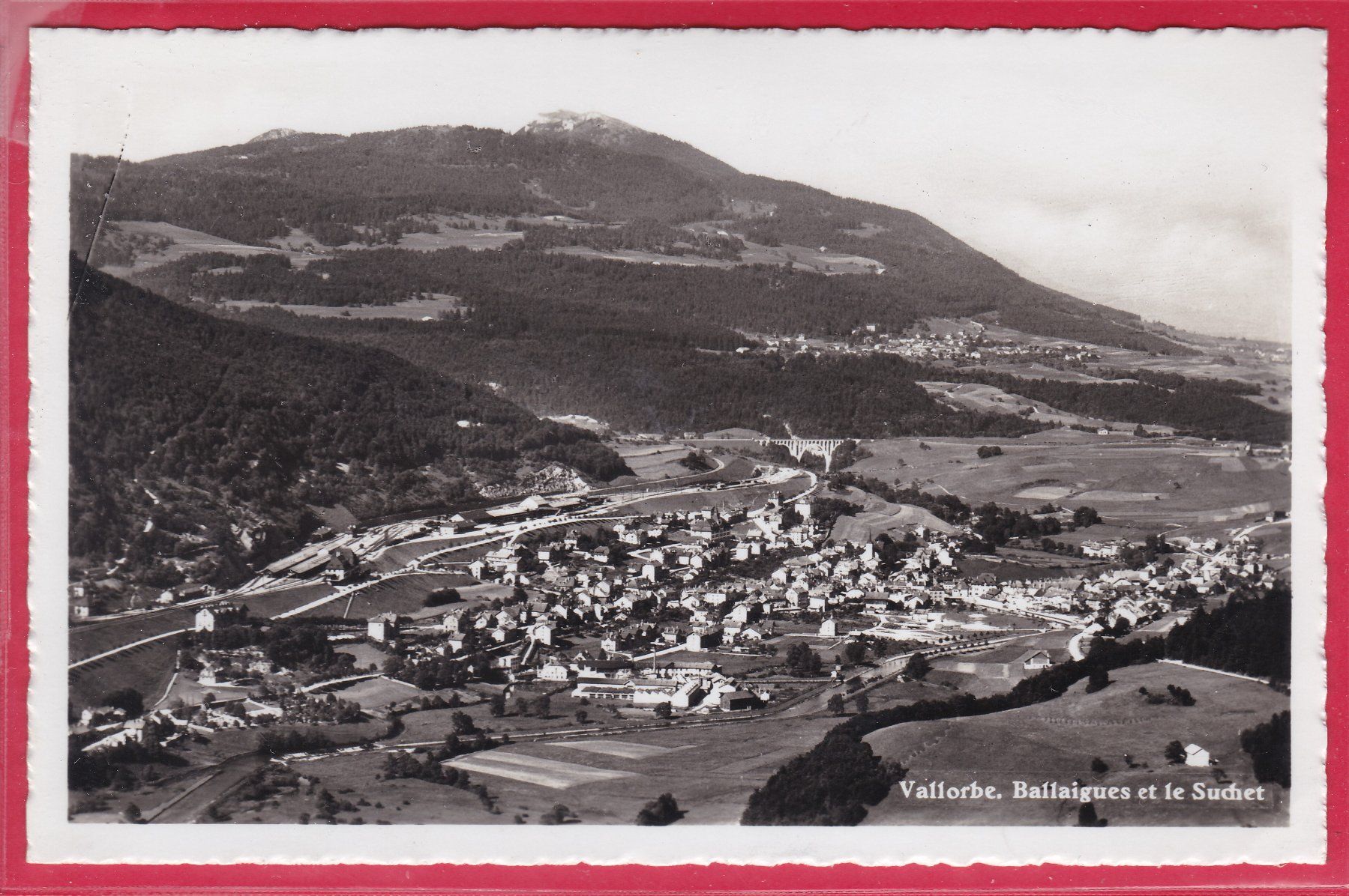 Ansichtskarten: VALLORBE, BALLAIQUES ET LE SUCHET – Gebraucht aus Oberrieden von Gebirgsstelze