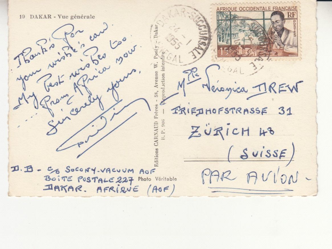 Cartoline postali: Dakar 1955, coloriert – Usato da Bürglen TG venduto da StampGraf 1