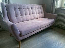Livique-Sofa Henry, 3-Sitzer in Flieder, Topzustand