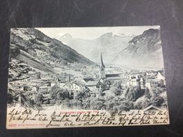 Alte Ansichtskarte Schwanden gegen Tödi