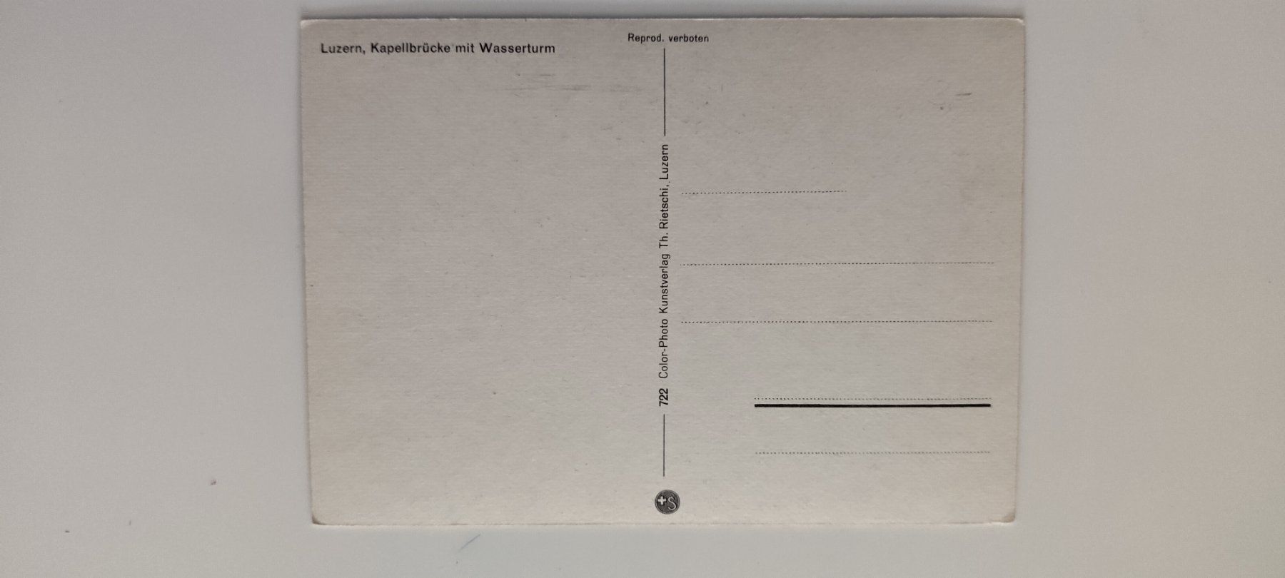 Cartoline postali: Luzern: Kapellbrücke mit Wasserturm, alte Ansichtskarte – Usato da Ohmstal venduto da Lebensfreude05 1