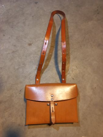 neue Leder Kartentasche Armee Militär Clovis Reux Riddes 88