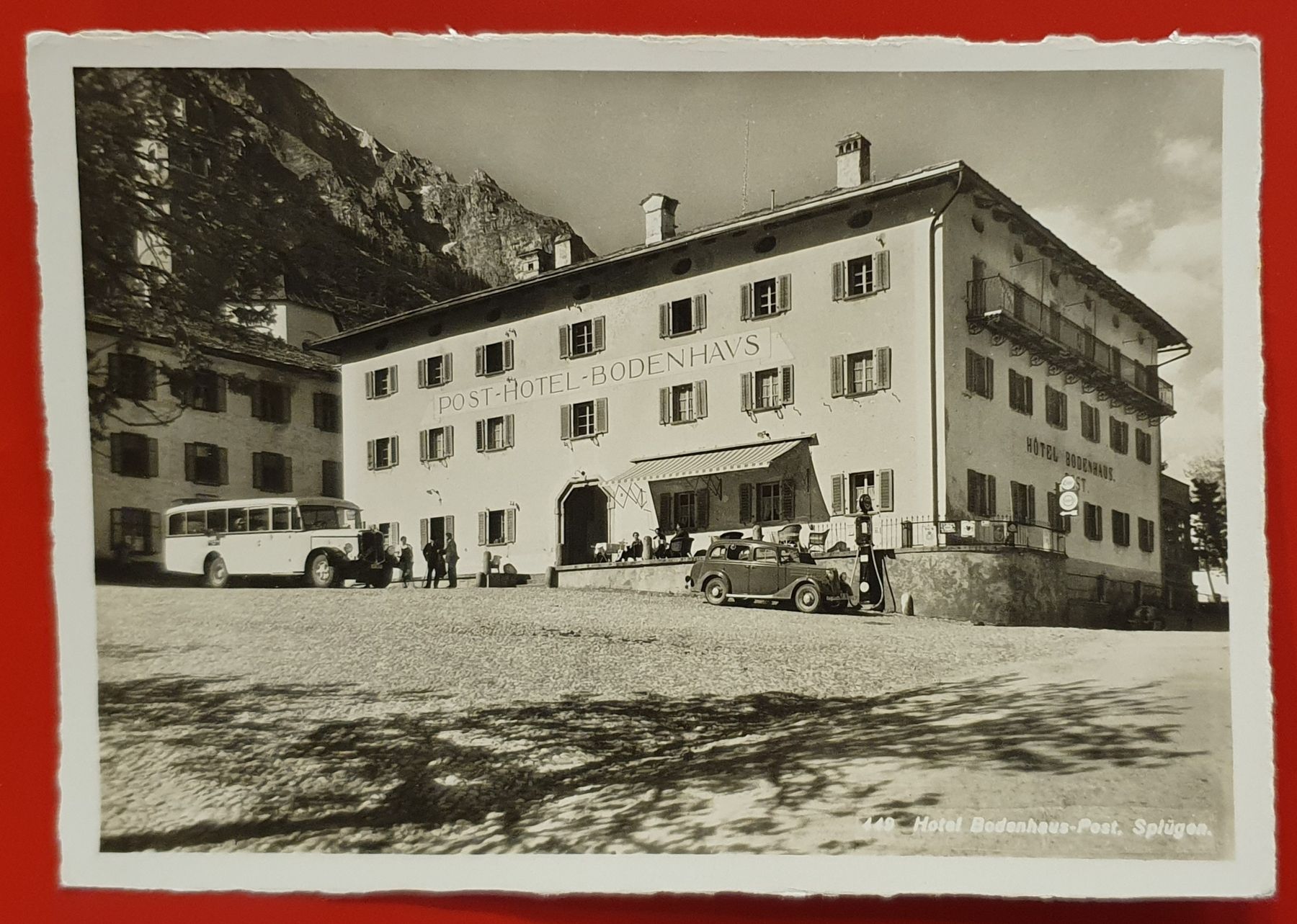 Ansichtskarten: Hotel Bodenhaus-Post, Splügen GR – Gebraucht aus Kreuzlingen von Rschweiz1