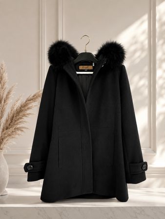 Sachi Collection Wintermantel XS mit Echtpelz-Besatz ❄️