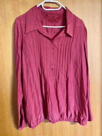 Leichte Bluse aus Seide und Baumwolle von Nile Gr XL 44