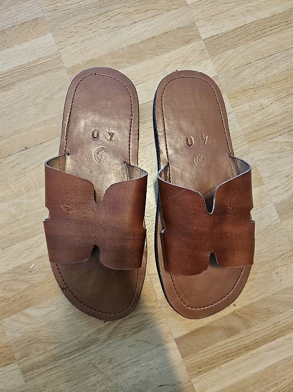 Scarpe da uomo: Leder Sandalen braun – Usato da Zürich venduto da leonard014
