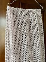 Wunderschöne Häckel Stola in blush, Unikat!