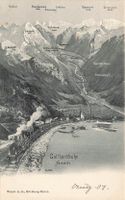 Gotthardbahn schiff boot battello treno Eisenbahn Nordseite