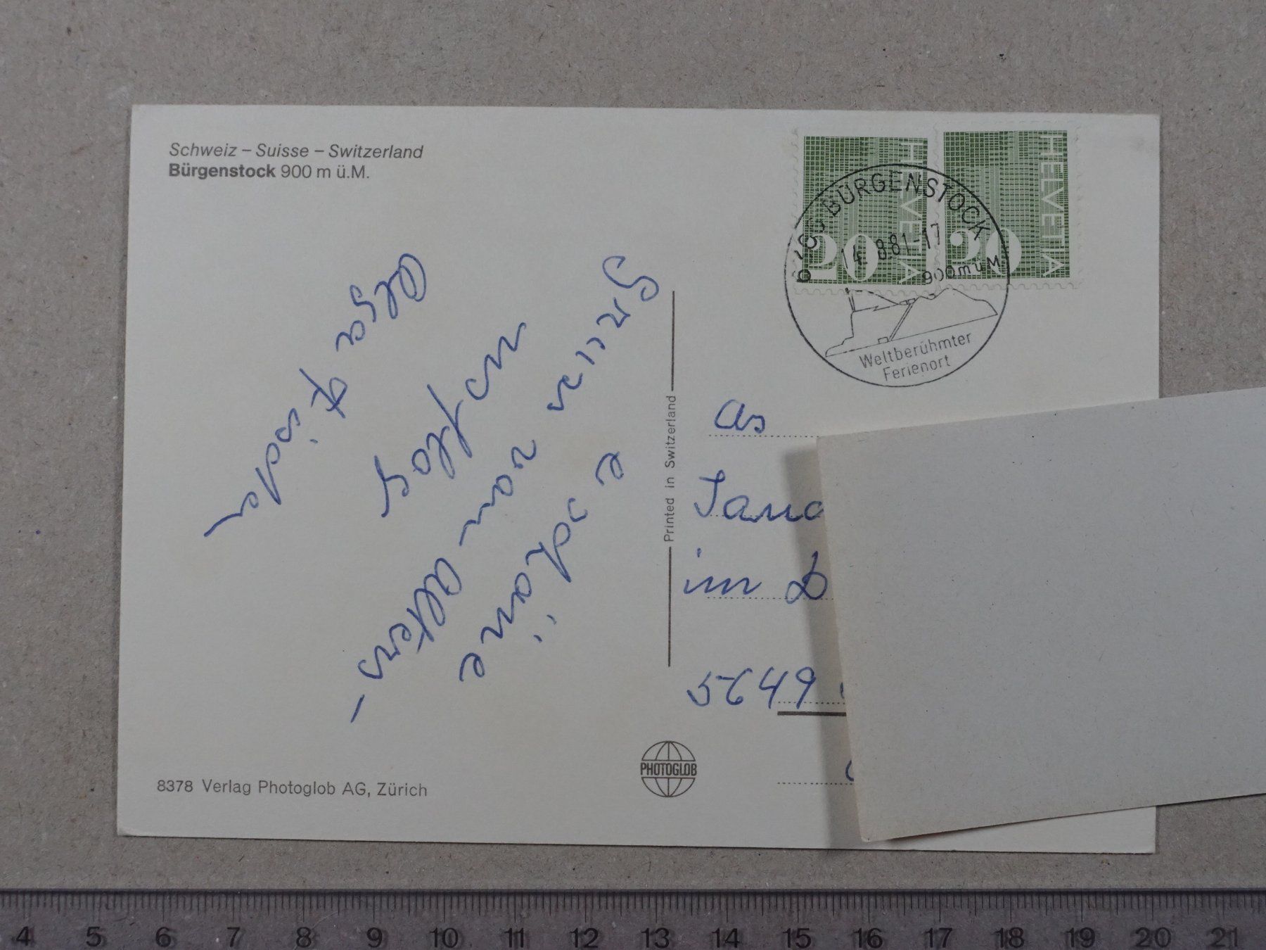 Cartes postales: Bürgenstock, 1981 – D'occasion à Lenzburg par fh1 1