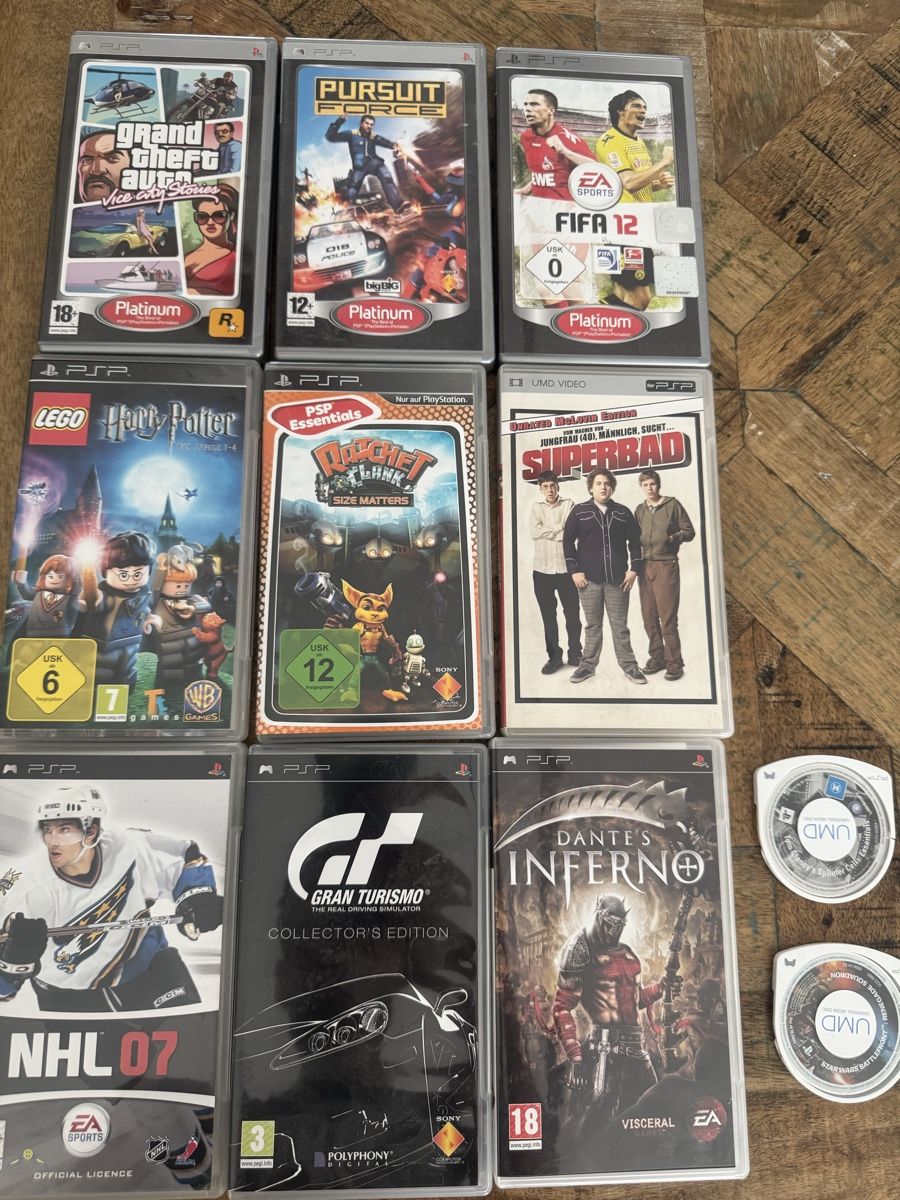 Sony Consoles: PSP mit diversen Spiele und 1DVD – D'occasion à Bassersdorf par Davidseller93 1