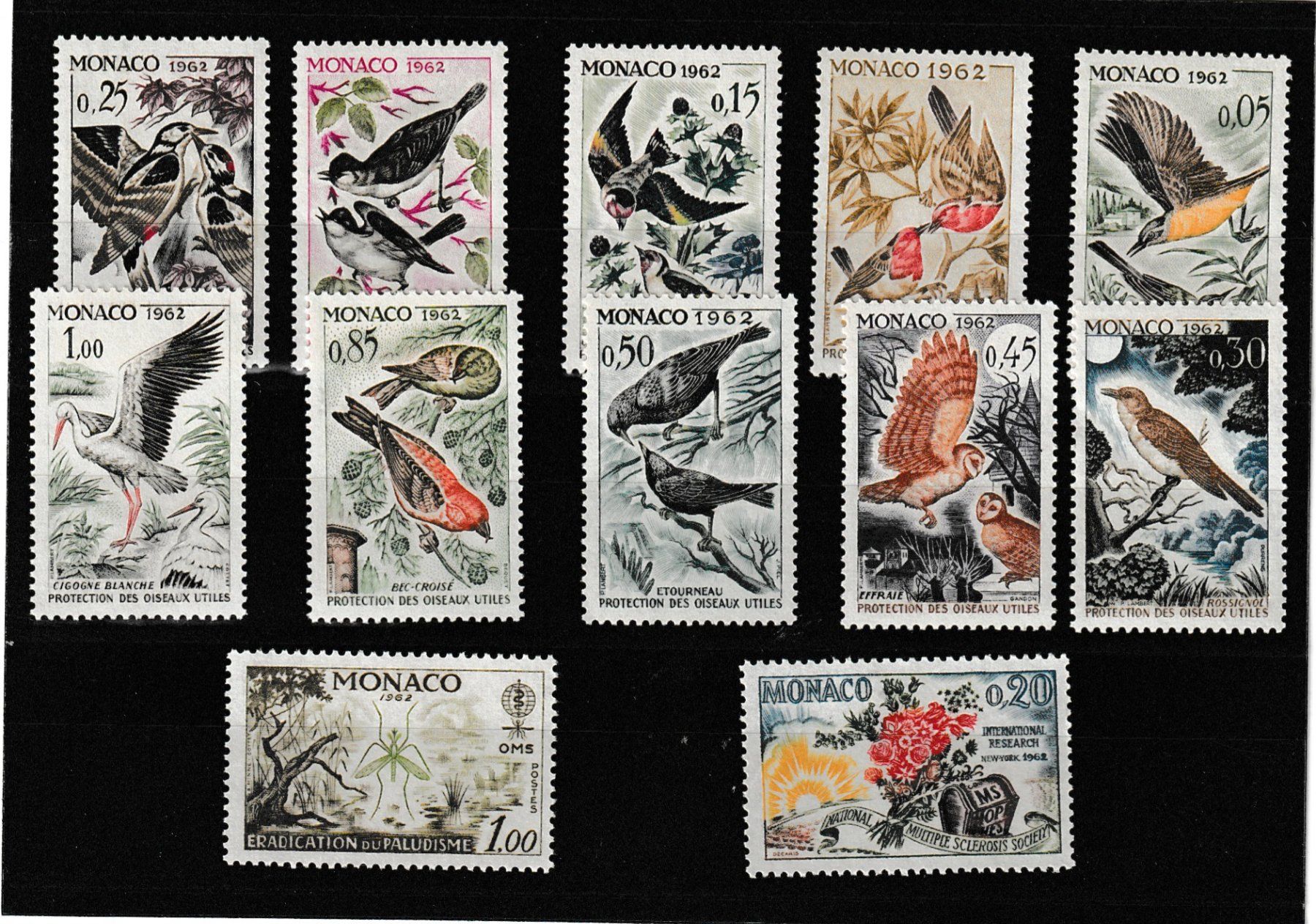 Alle Briefmarken: Monaco 1962 komplett briefmarken – Neu (gemäss Beschreibung) aus St Gallen von Stampsalshobby 1