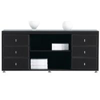 Büro Aktenschrank Padova schwarz