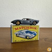Vintage Matchbox 41 Ford G.T. Racing Car inkl. OVP