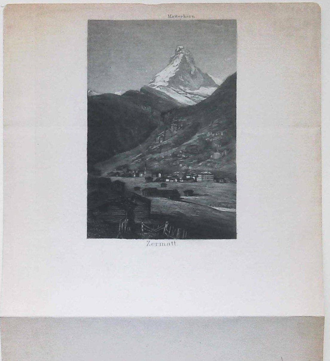 Gravures: Zermatt  seltene Aquatinta . – D'occasion à Rafz par Helvet32 1