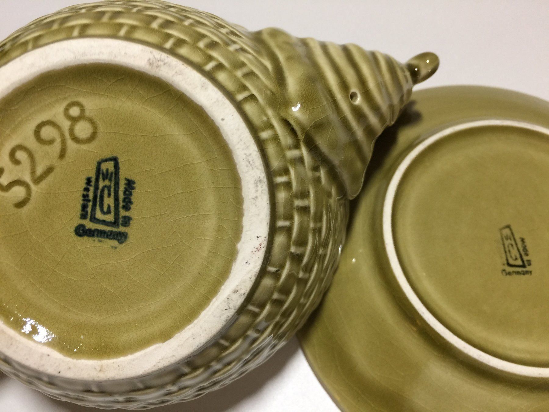 Schalen: WESTERN GERMANY Saucière + assiette coq – Gebraucht aus Cossonay-Ville von Les_1001_perles 8