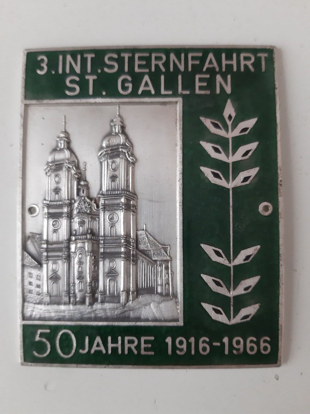 Medaillen: Plakette St.Gallen 1966 Medaille Auto Sternfahrt – Gebraucht aus Schenkon von TG10