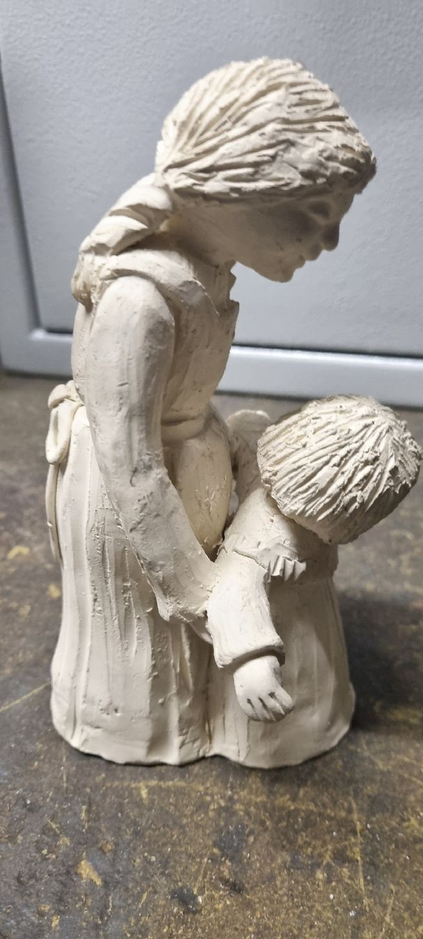 Statuette: Mutter Tochter Tonfigur 19cm hoch – Usato da Merishausen venduto da Ussta1 3