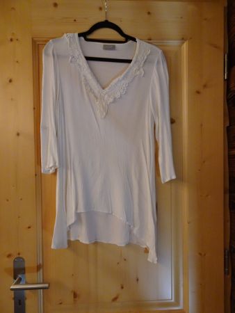 Weisse Tunika / Strandkleid von CANDA Gr. XS/34- 260361