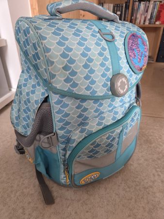 Gut erhaltener School Mood Schulranzen mit Meerjungfrau