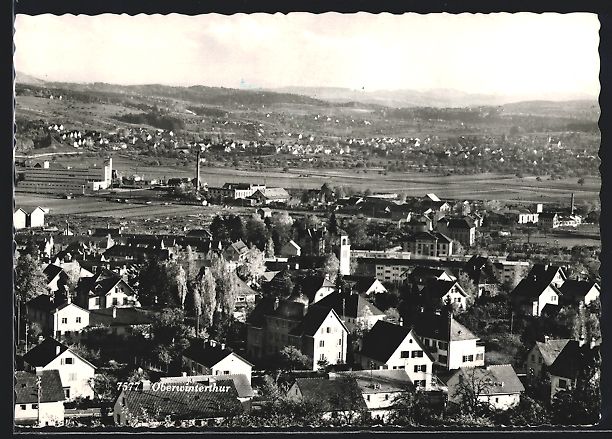 Ansichtskarten: Oberwinterthur, Ortsansicht über die D – Gebraucht aus Berlin von bartko-reher