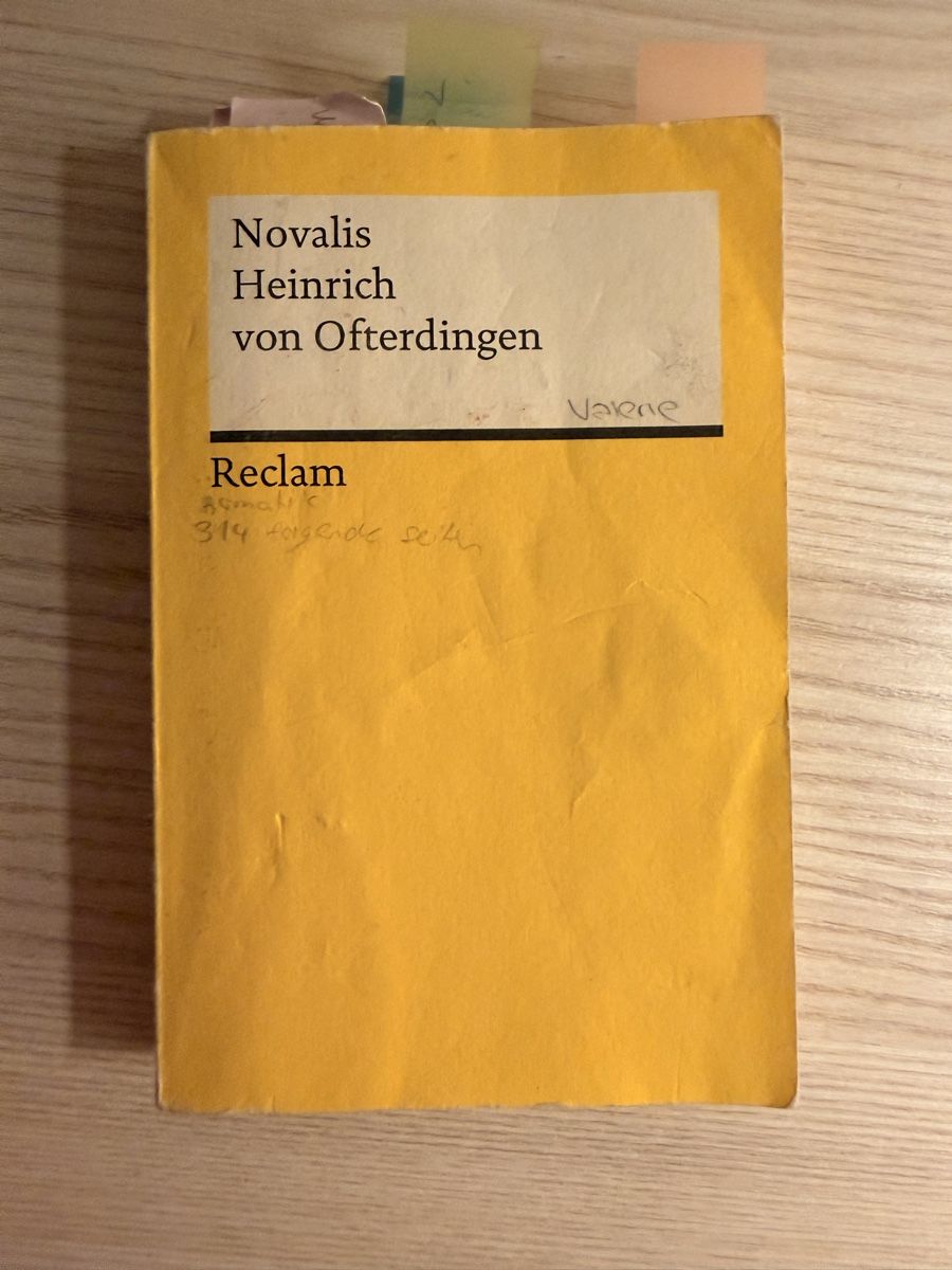 Livres: Novalis Heinrich von Oftendingen Reclam  – D'occasion à Dornach par val_y2ws