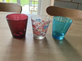 3 Teelichthalter / Gläser 