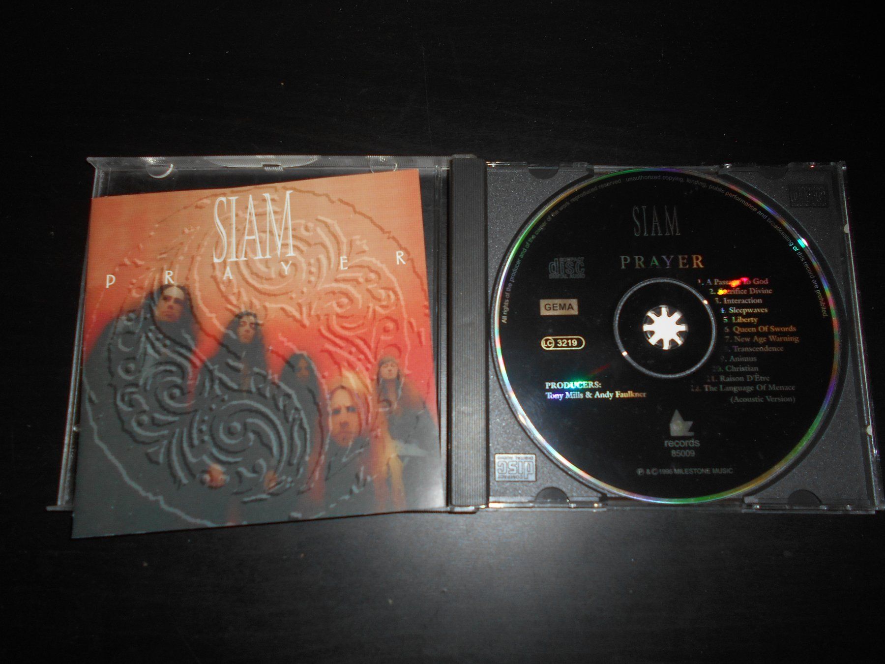 CD: Siam – Prayer / 1996 – Usato da Aarberg venduto da witchhunter01