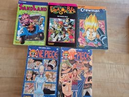 Manga Konvolut Sandland, Dragonball, Crewman, One Piece