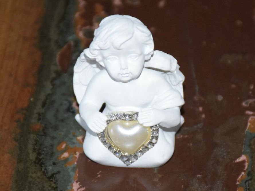 Tutte le decorazioni: Engeli mit Perlen - Herz – Nuovo e nell'imballaggio originale da Wetzikon ZH venduto da Wetzicardo25 2