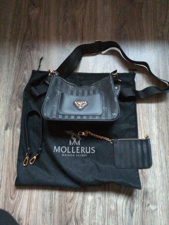 MAISON MOLLERUS Schultertasche "Castiel" schwarz