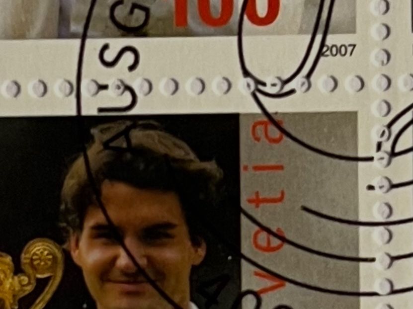 Tutti i francobolli: FDC Kleinbogen 2007 mit Abart 1229Ab2 „Roger Federer“ – Nuovo (secondo la descrizione) da Freidorf TG venduto da ern_7s68 1