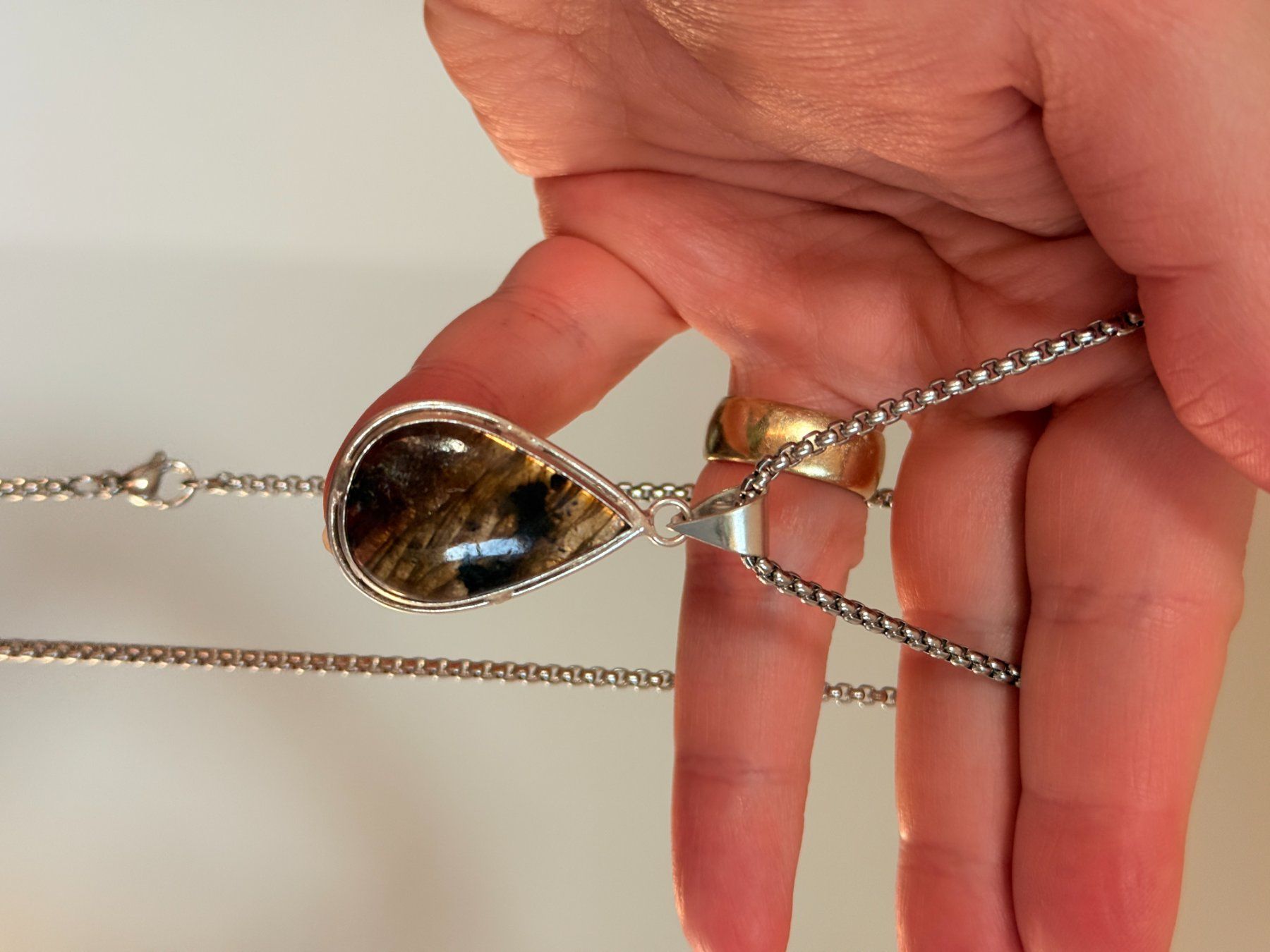 Catenine: Collier Labradorite - Élégant et unique – Nuovo e nell'imballaggio originale da Genève venduto da AGBERG 3