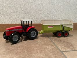 SIKU Massey Ferguson 9240 / Claas Muldenkipper