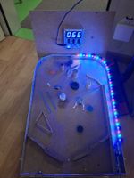 Flipperspiel Eigenbau mit LED und Zähler gebraucht