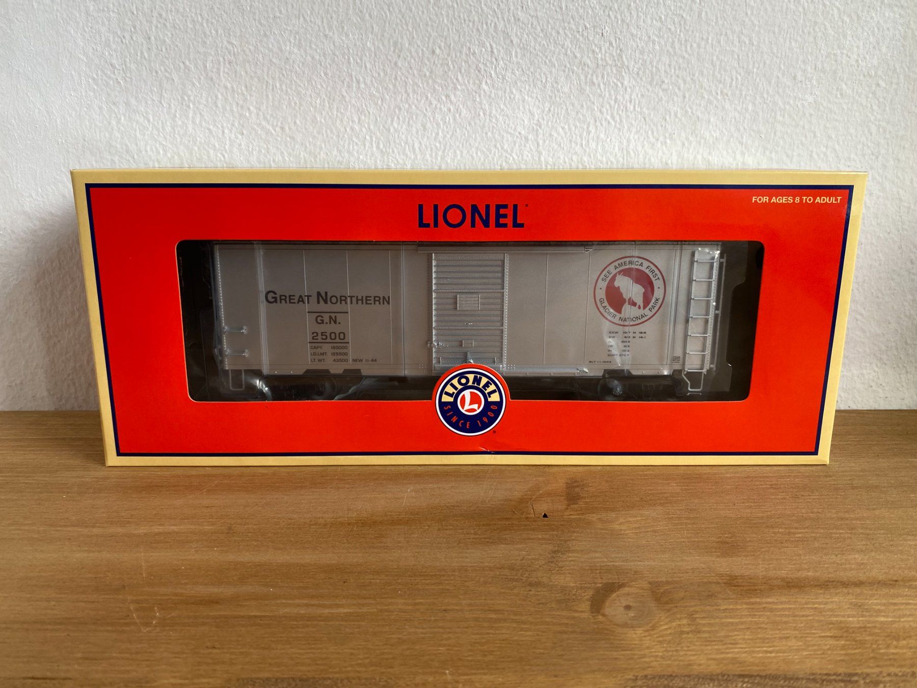 Lionel Modellini di ferrovie: Lionel GN Express Boxcar 6-27249 – Nuovo e nell'imballaggio originale da Luzern venduto da fairflip