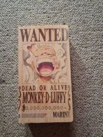 Wanted Luffy aufbewarungsbox aus Holz