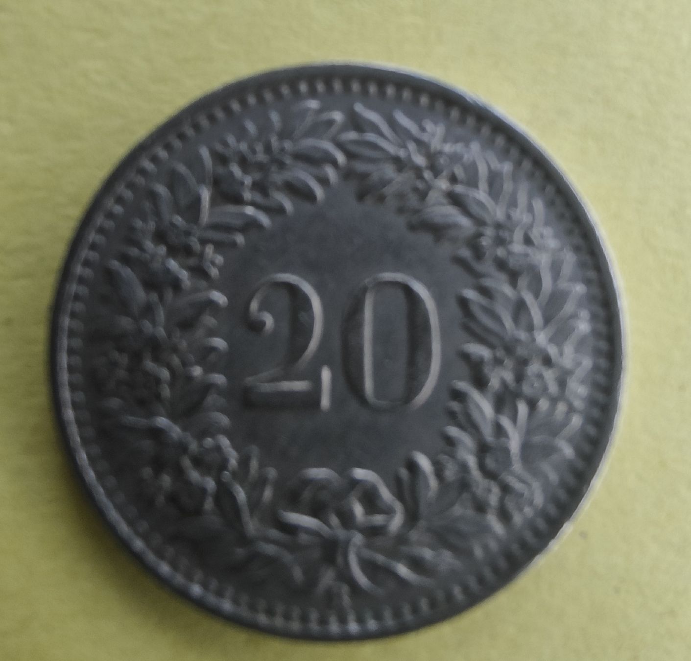 Tutti le monete: 20 Rappen 1945 – Usato da chur venduto da Hmars 1