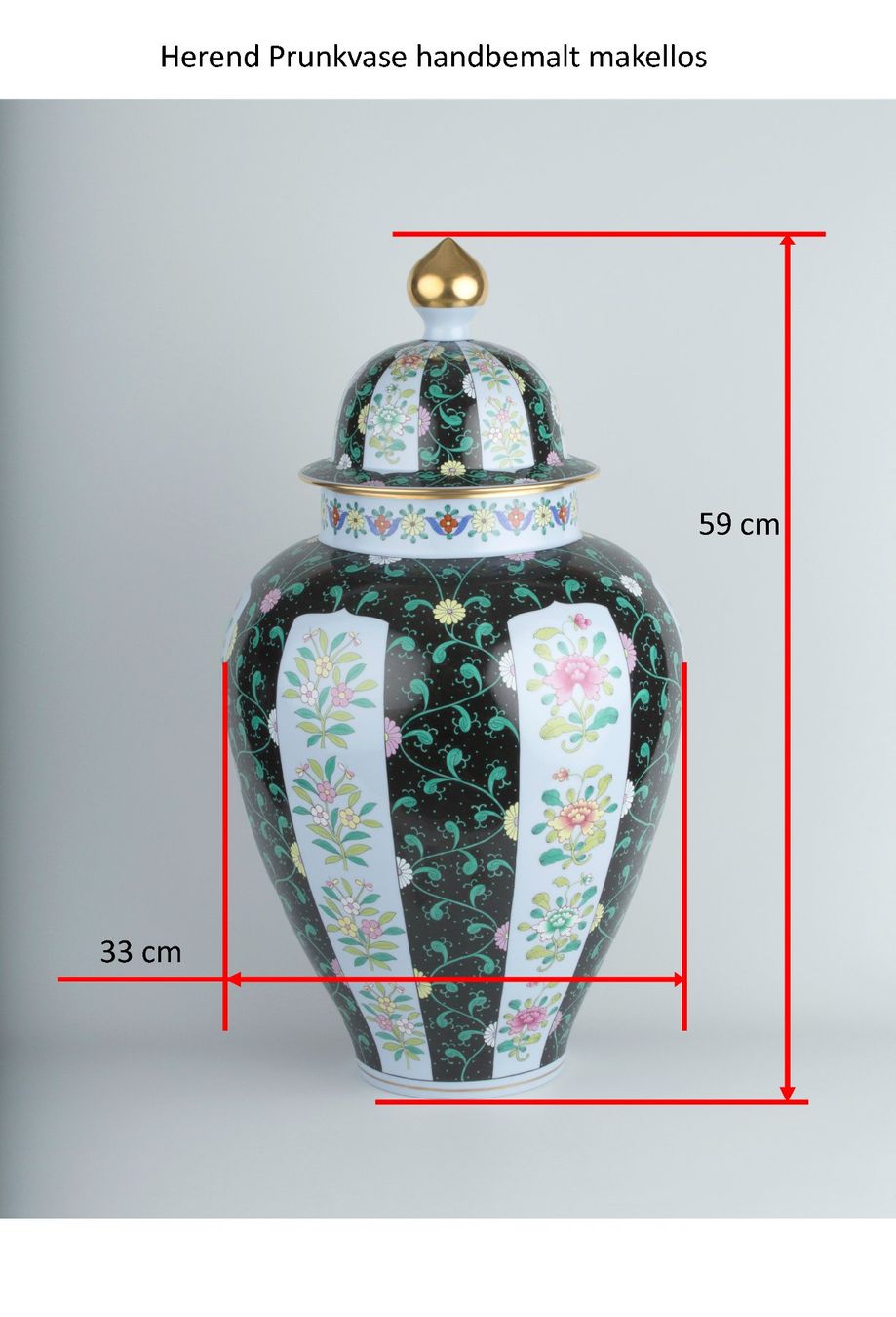 Herend Vasen & Gefässe: Porzellanvase Herend Prunkvase – Gebraucht aus Affoltern am Albis von ludwig3 1