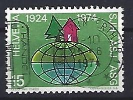 1974 - Werbemarken- Globus, Haus, Tanne